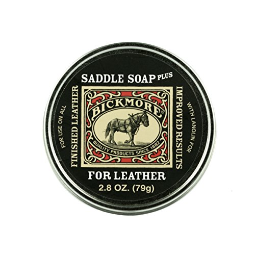 Bickmore Saddle Soap Plus - 2.8Oz - Leather Cleaner & Conditioner With Lanolin - Restorer, Moisturizer, And Protector #TOP3