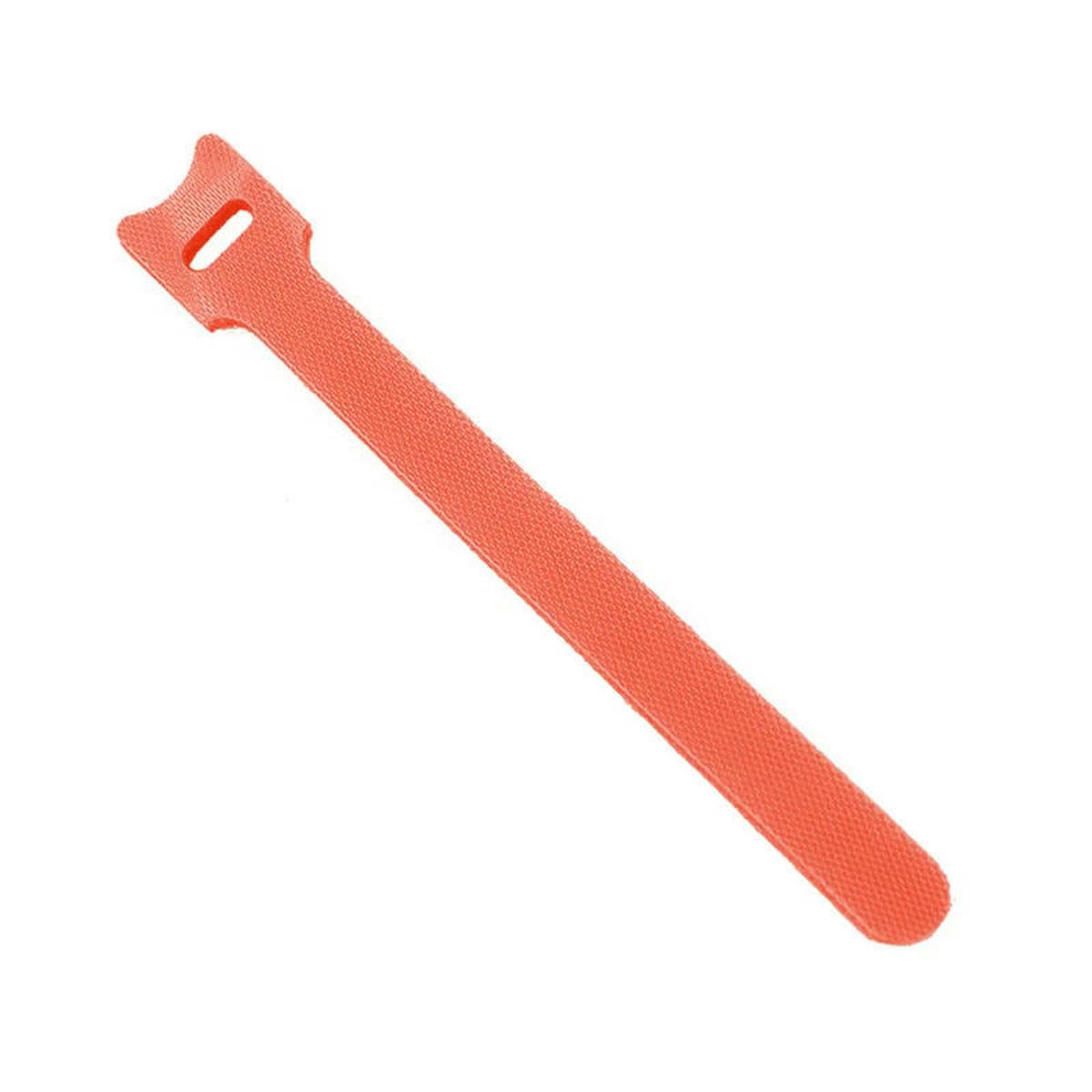 Bsguz Orange 30Pcs/100Pcs Releasable Cable Ties Nylon Hook Loop Wrap Zip Bundle Fastener Straps Detachable T-Type Wire Organizer-30Pcs - 250Mm
