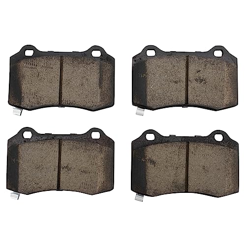 Image of TRQ Rear Brake Pad and Rotor Set Ceramic G Coated Rotors Calipers | For 2005-2011 Cadillac STS Brake Code J56 JL9