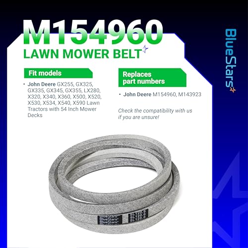 Image of BlueStars M154960 Secondary Deck Belt | Aramid Cord | 120.6 inch x 5 /8 inch