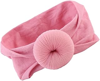 SAFIGLE Tiaras De Bebê Turbante Tiaras De Algodão Tiaras De Bebê Tiaras De Bebê Acessórios De Cabelo Arnês Rosa Infantil Manual Acessórios De Cabelo Para Crianças