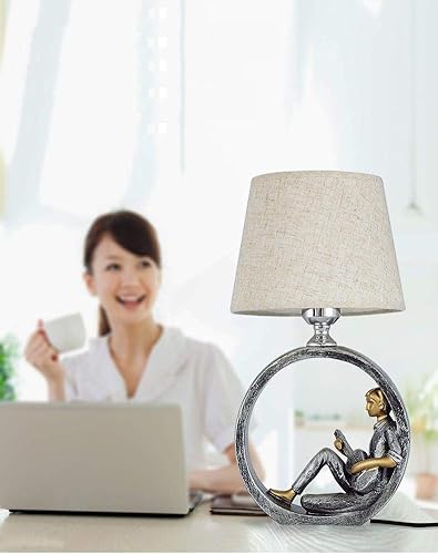 Miniatura 3 de Lámpara romántica para niños, luz de lectura simple y moderna, lámpara de mesa LED para estudio de hotel, con interruptor de atenuación, decoración