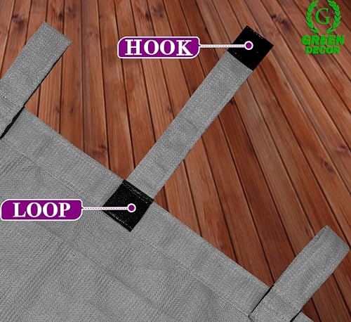 Image of HDPE Fabric 85-90% Sun Blockage & UV Protection Detachable Tab Top Balcony & Outdoor Curtains Temperature Reducing for Window&Door Curtains(Grey Color 4.5X10.5 Feet) 1 Piece