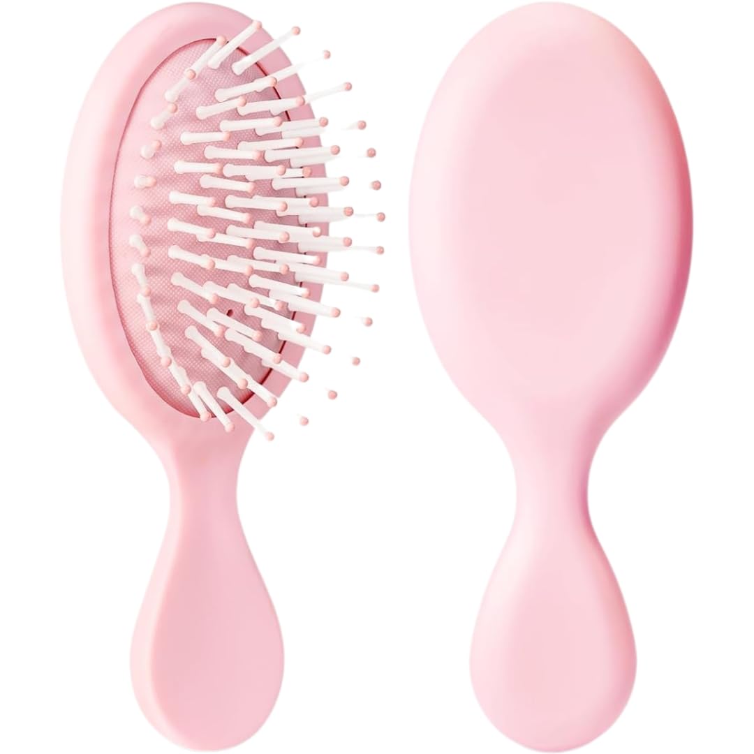 Mini Hair Brush, Kids Detangling Hairbrush for Dry and Wet Hair, Small Size Travel Detangler Brush for Girls Boys Kids Women Men for All Hair Types Hair Brushes for Kids Hairstying Brush Set-image-49