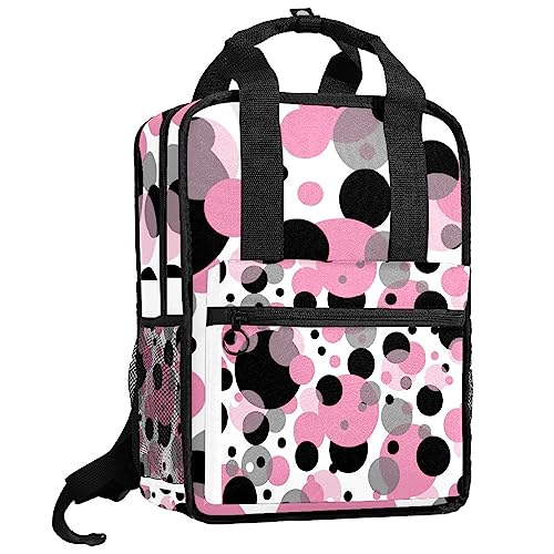 Cartable garçon rose à pois évitez les sacs trop lourds bretelles réglables