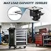 Humagineer 2 Inch Caster Wheels, Heavy Duty Casters Load 2200 LBS, Locking Swivel Plate Industrial Casters Set of 4, Low Gravity Design Durable, Quiet, Sturdy Nylon Wheels for Furniture, Equipment