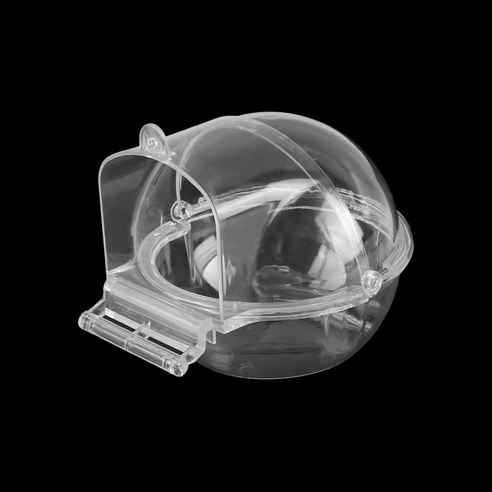 Laroal Transparent Planet Bathing Basin Parrot Bath Box Cage Pet Bird Bathtub Suitable for Parrots Lovebirds - Image 4