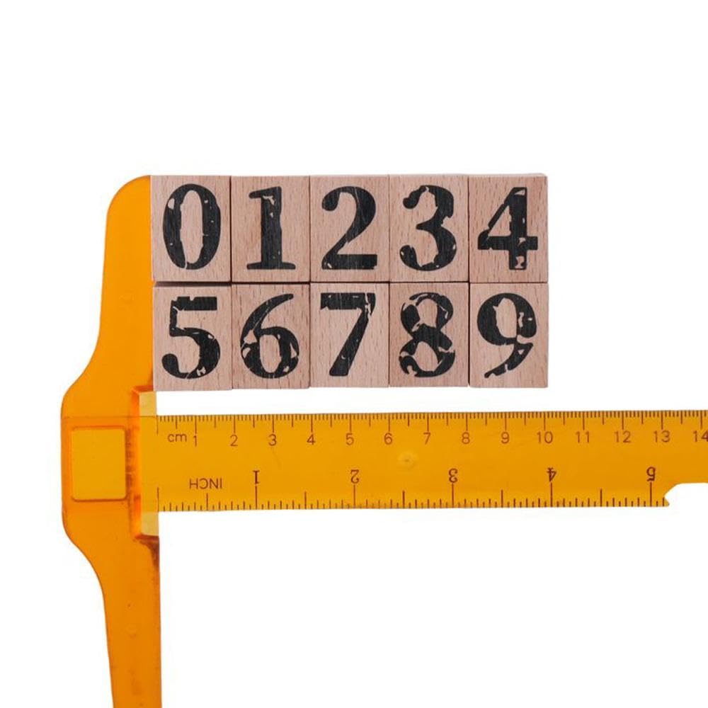 Alphabet-Stempel-Set, Alphabet-Gummistempel, Vintage, Holzgummi, A-Z, Buchstaben, Zahlen, Stempel für Bastelarbeiten, Buchstaben, DIY-Karten, Scrapbooking, 38 Stück