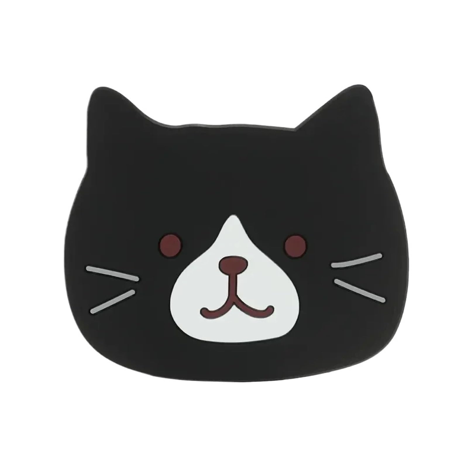 10Pcs Cartoon Cat Themed Drink Coasters Reusable Silicone Heat Proof Non Slip Placemats for Cap(Color1)