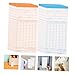 COOLHIYA Double-Sided Attendance Cards Paper for Employee Punch Clock Recording Office Supply Work Tracking Cards