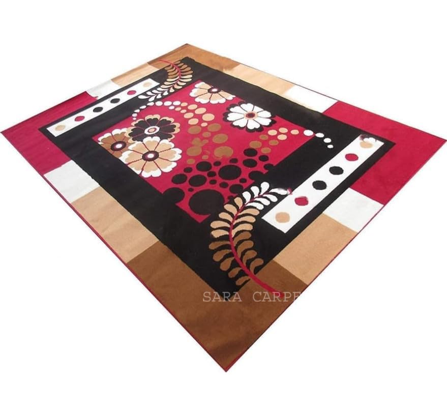 Image of Carpet for Living Room, Drawing Room, Bedroom. & Hall & Hall Size 6 x 8 feet (150X210 Cm) RED G27