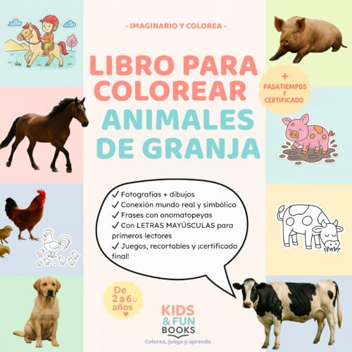 Imagen de Libro para colorear animales de granja