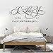 Zdklfm69 Stickers Muraux Autocollant Mural Phrase Anglaise Familymural Art Home Decor pour la décoration de Chambre de bébé 54x115cm