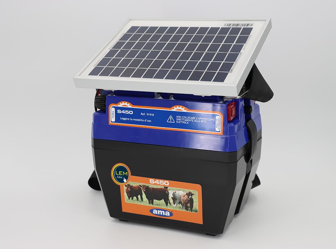 Elettrificatore con pannello solare per recinzione elettrica 5W 12V