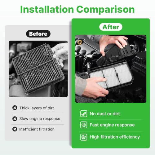 Image of 2PCS Engine Air Filter Fit for 2021-2026 Hyundai Elantra Hybrid 1.6L L4 Gas