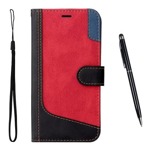 TOUCASA Compatible with LG K8 2017 Case, Magnetic PU Premium Leather Wallet Phone Case with [Viewing Stand] Flip Folio Cover [Shockproof TPU][Card Holder] for LG K8 2017 (Black) Cover