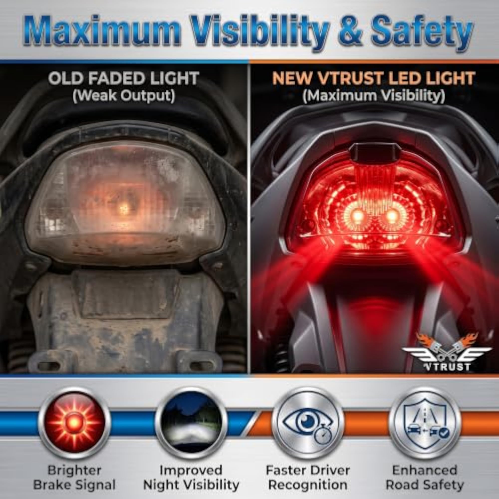 Tail Light Assembly Compatible for TVS Star Sport Motorcycle