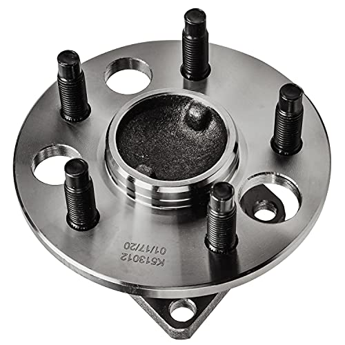 Image of Detroit Axle - Pair Rear Wheel Bearing and Hubs Assembly for 1980-2005 Buick Skyhawk /Skylark, Cadillac Cimarron, Chevy Beretta /Cavalier /Citation, Oldsmobile, Pontiac, 5 Lugs Non-ABS