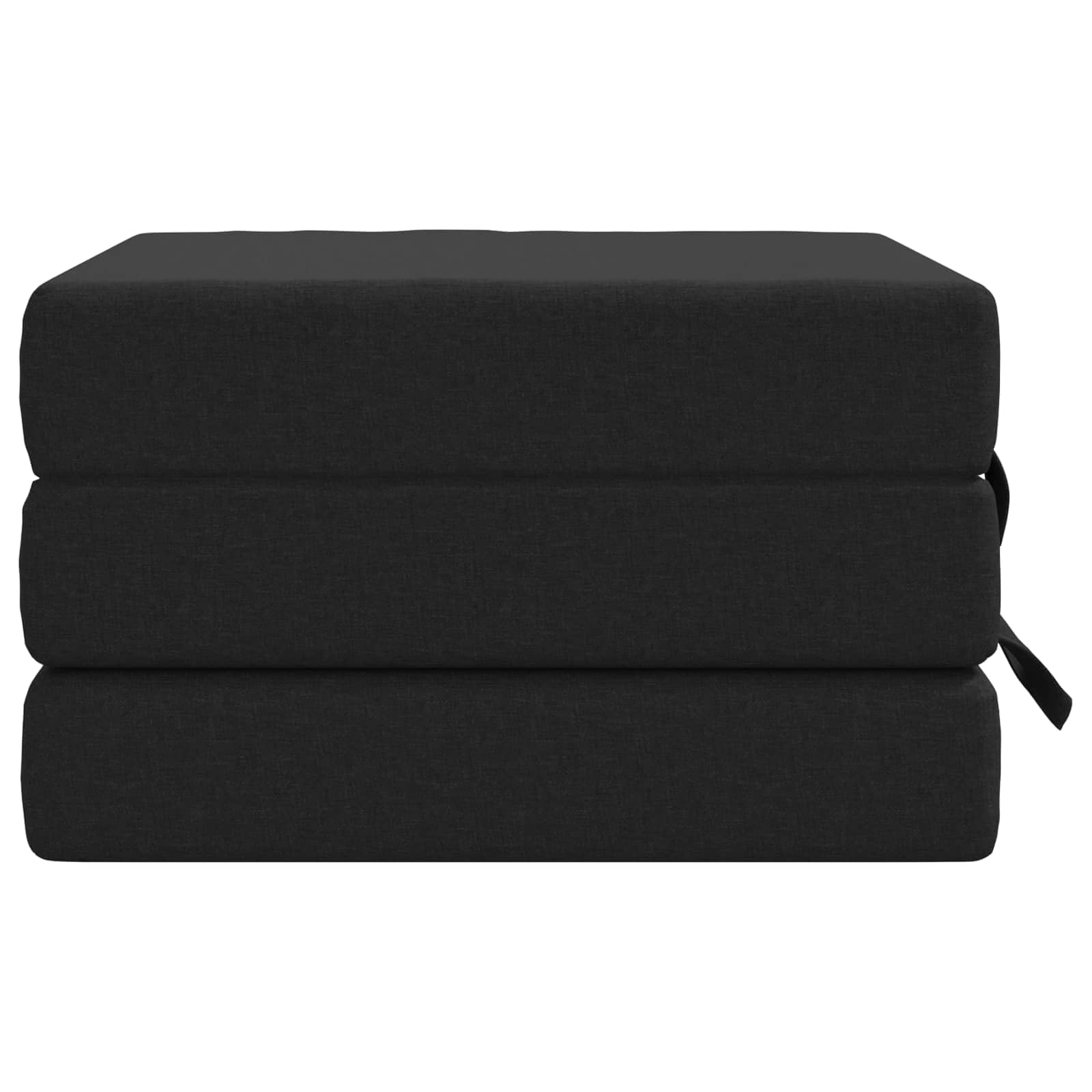 Sofa rozkładana poliestrowa 75 x 67 x 45 cm czarna
