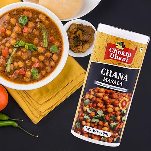 Image of Chokhi Dhani Chana Masala 100g | Chole Masala Powder | Pindi Chole Spice Mix | Authentic North Indian Chickpea Curry Masala | Dhaba Style Gravy Masala | No Artificial Colours