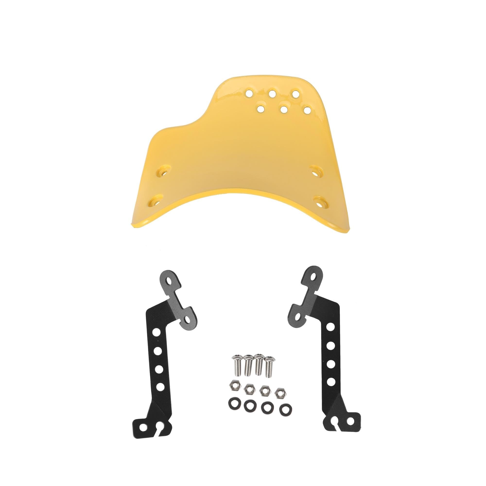 Parabrezza Anteriore for Moto Parabrezza for Zanzariera | Protezione Argento/Giallo for Universali Compatibili con Ducati Scrambler(Yellow)
