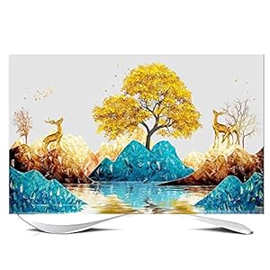 Huis 80in Indoor TV Dust Cover, Cover Type TV Screen Protector Voor Lcd Led Decoratie Televisie Set Cover Waterdichte…