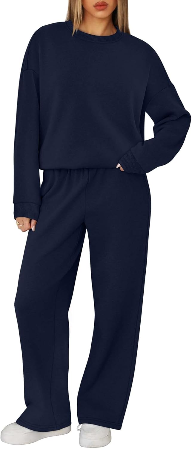 XIEERDUO Sweatsuits Women 2 Piece Outfit Matching Lounge Sets Fall Outfits 2025 Fashion Clothing Crewneck Track Suits - Image 3