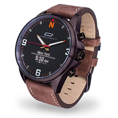 Preisvergleich Produktbild Oskron Gear Herrenschmuckuhr mit Smartwatch Funktionen 015-braun
