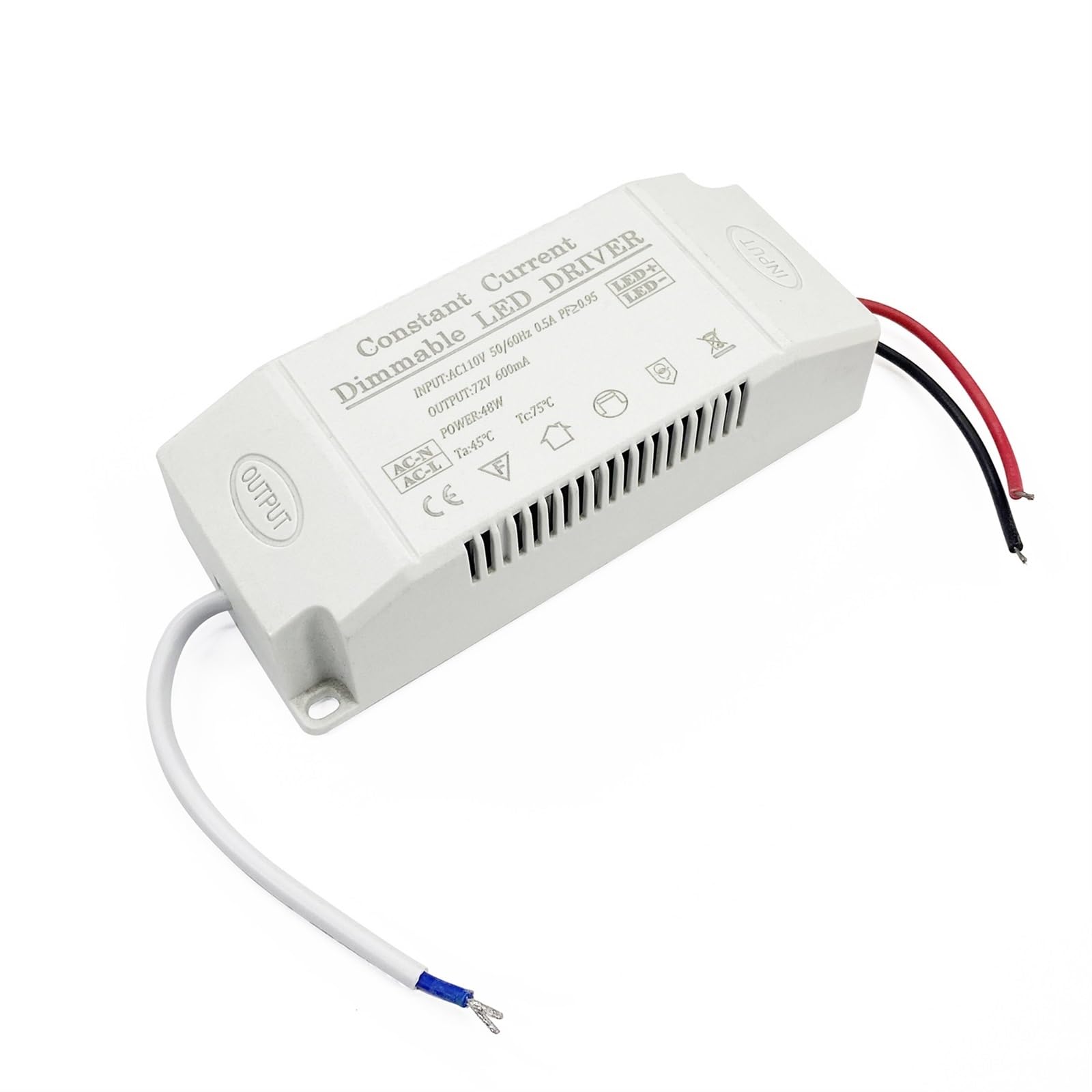 Driver LED dimmerabile Tiristore Dimmerabile Alimentatore 48W Illuminazione for luci a pannello/Faretto/Faretto(110V Dimmable)