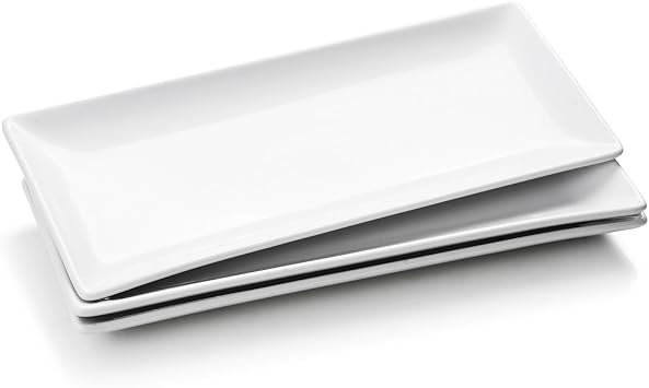 WishDeco Set of 3 Rectangular Dishes 35 x 15 cm