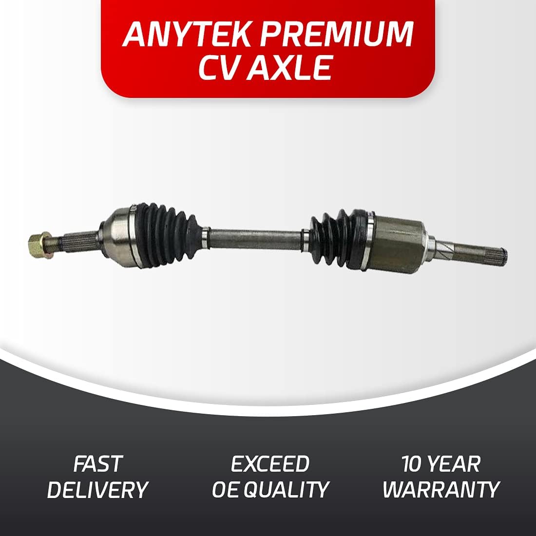 Anytek CV Axle Shaft Front Left Driver Compatible with Nissan Rogue 2008-2013 L4 2.5L AWD & Rogue Select 2014-2015 L4 2.5L AWD Replace# 39101JG04C 39101-JG04C 666285HD CV Axle Shaft Assembly
