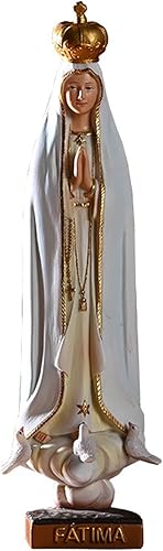 Miniatura 8 de Figura de Nuestra Señora de Gracia en la base  Nuestra Señora de Fátima Peregrina Virgen María con bendita, estatua religiosa, estatua religiosa,