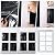 Nuanchu 47.2 x 125.98 Inch Window Insulation Shrink Wrap with Double Sided Interior Replacement Tapes, Plastic Window Insulation Window Winterizing Kit for Winter Home Ventilation Windows(6 Pieces)