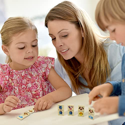Science4you Animal Dominos for Children Animal Wooden Dominoes for