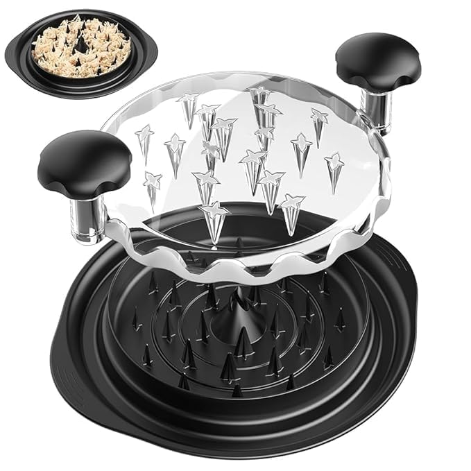 Chicken Shredder Ergonomic Meat Shredder with See Through Cover Anti Slip Base BPA Free Heat Resistant Quick Safe Food Preparation Ideal for Shredding Meat Salads and More-image-25