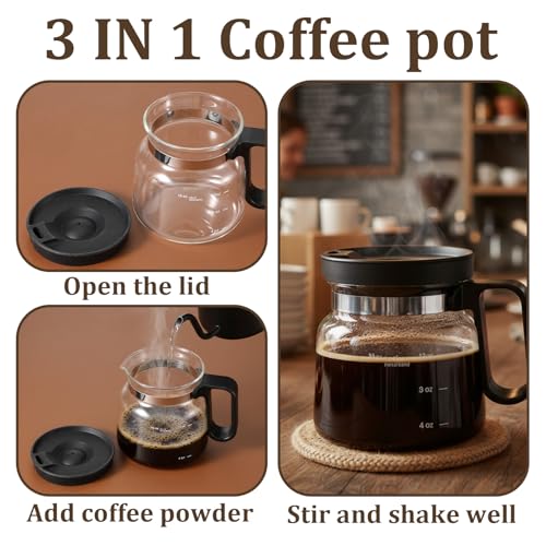 Mug para café con tapa antigoteo y accesorio 16 oz miniatura 7