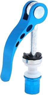 Quick-Press Screw Bicycle Quick Release Aluminium Alloy Bike Seat Post Clamp Seatpost Skewer Bolt(Blue)