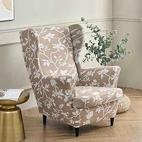 Highdi Wingback Chair Covers with Cushion Protection Cover