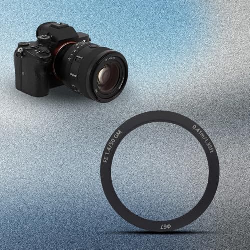 Lente de precisión de 50mm FE1.4GM cubiertas protectoras con anillos de ABS 4