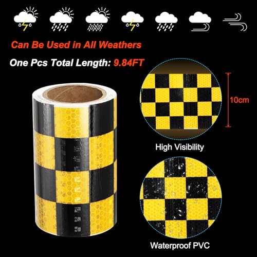 Ruban Réfléchissant Imperméable Haute Visibilité Autoadhésif pour Remorque