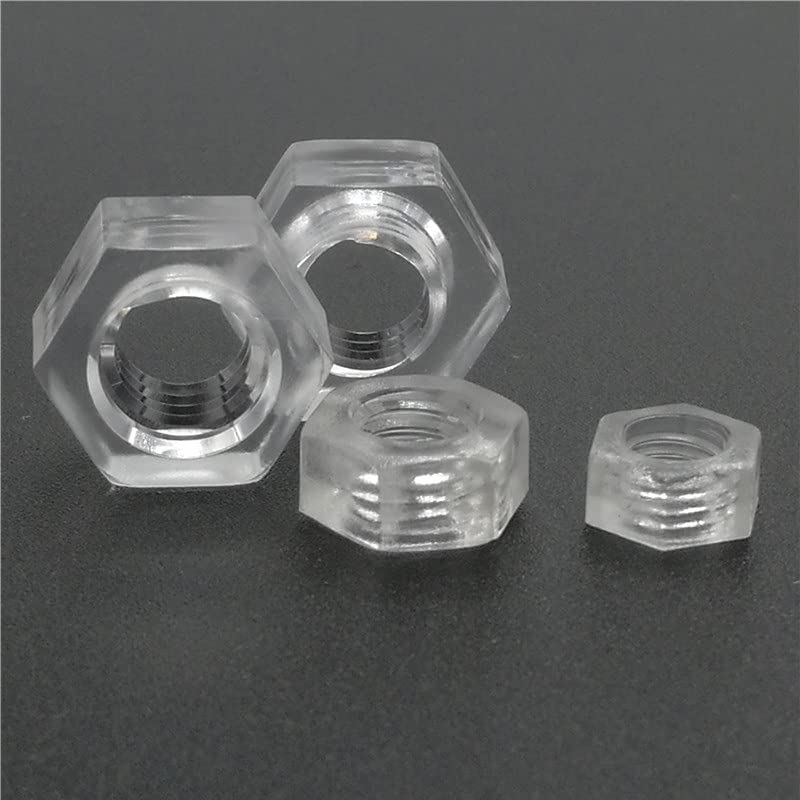 DIN934 M2 M2.5 M3 M4 M5 M6 M8 M10 M12 dado esagonale in Nylon nero/bianco dadi esagonali in plastica  13