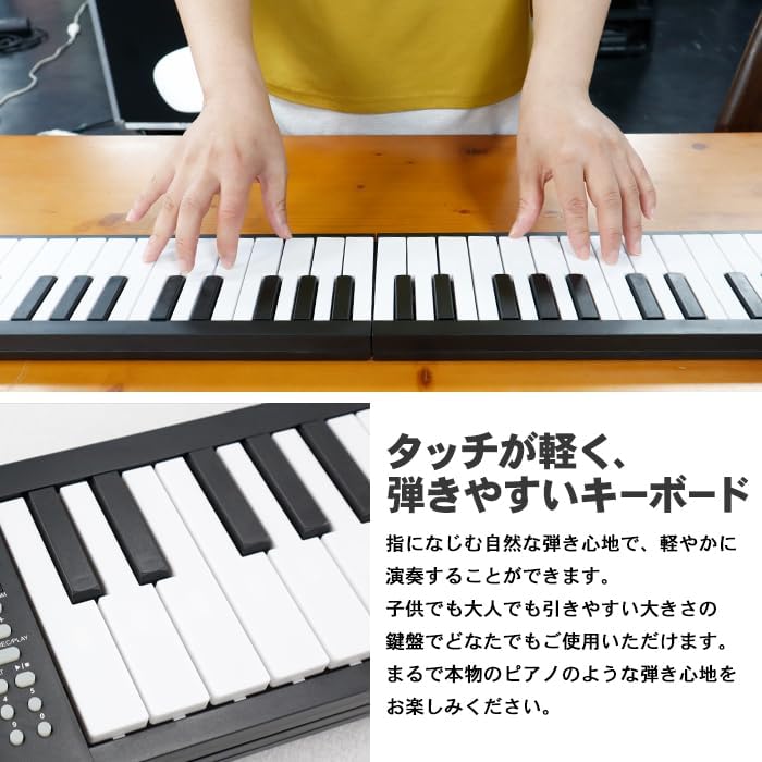 Hands playing the SIS BF-960 keyboard
