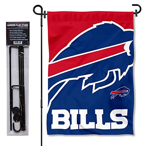 Drapeau Buffalo Bills avec support de mât pour décoration extérieure de jardin et cour