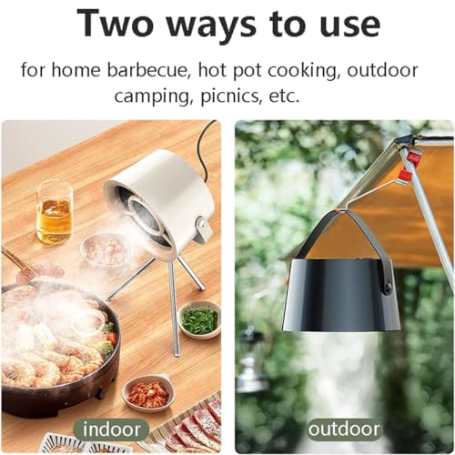 Extractor portátil recargable ideal para cenas de olla caliente y barbacoas 6