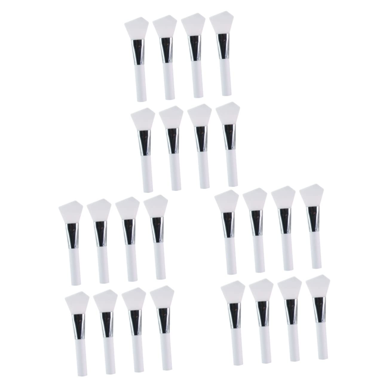 minkissy Pz Pennello Per Maschera in Silicone Applicatore Strumento Di Bellezza in Silicone Pennello Per Fondotinta Pennello Per Facciale Maggiore Bianca