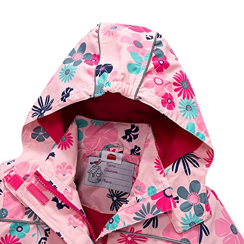 Sowllars Girls Rain Jacket, Windbreaker Kids Raincoat Waterproof Zip Jacket With Fleece Liner… thumb #2