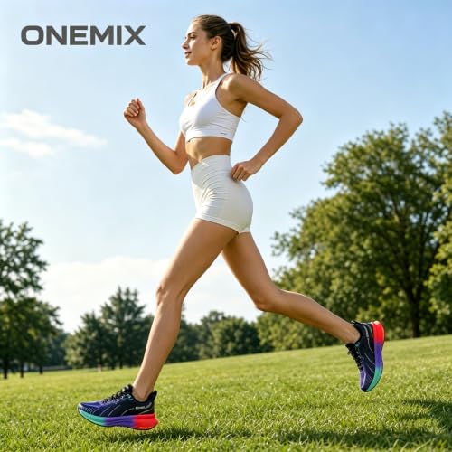 Image of ONEMIX Running Shoes Breathable Mesh Cushioned Stability Athletic Sneakers