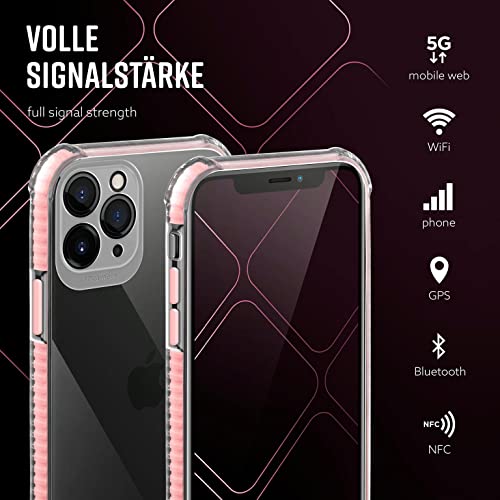 Coque Apple iPhone 11 Pro ONEFLOW rose transparente silicone avec protection 3D