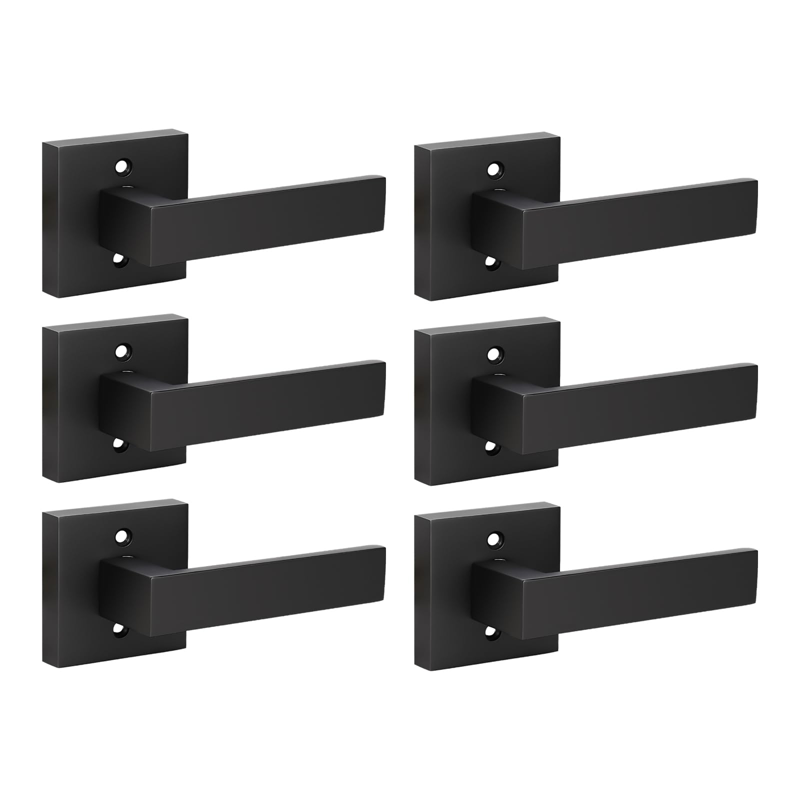 Brushed Nickel Keyed Door Handles - Secure & Stylish -19