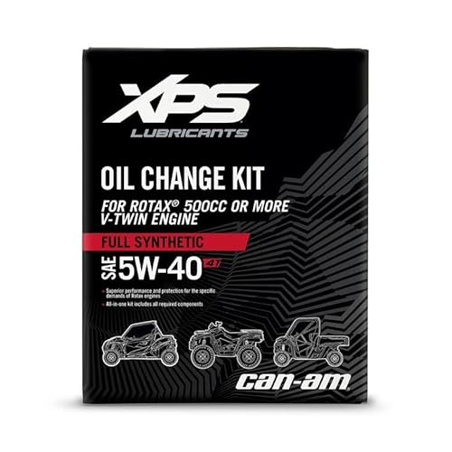4T 5W-40 Full Synthetic Oil Change Kit for Rotax 500 cc or more V-Twin engine 9779488
